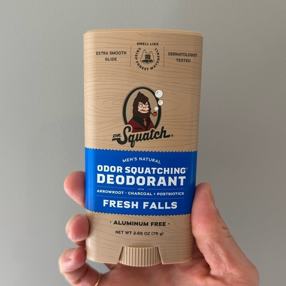 NWT Dr. Squatch Aluminum Free Deodorant in Fresh Falls